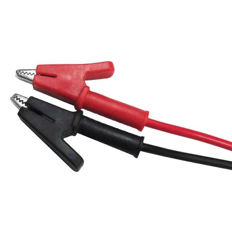 Banana plug to alligator clips wire test