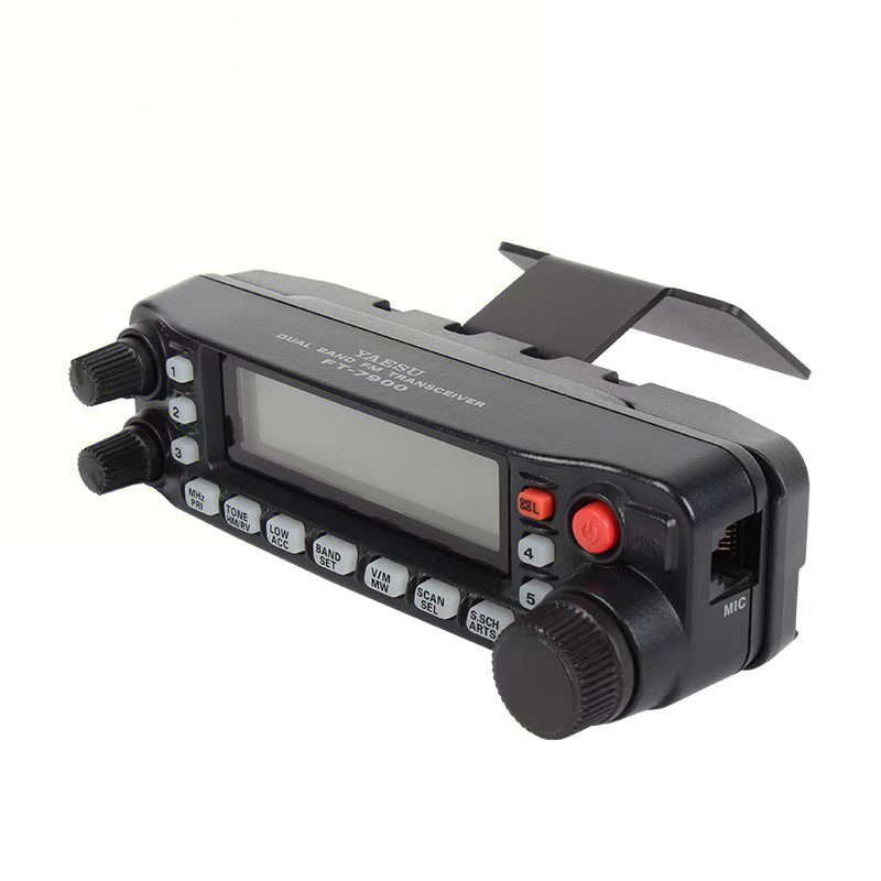Fixed glass mount bracket for radio Yaesu and Icom
