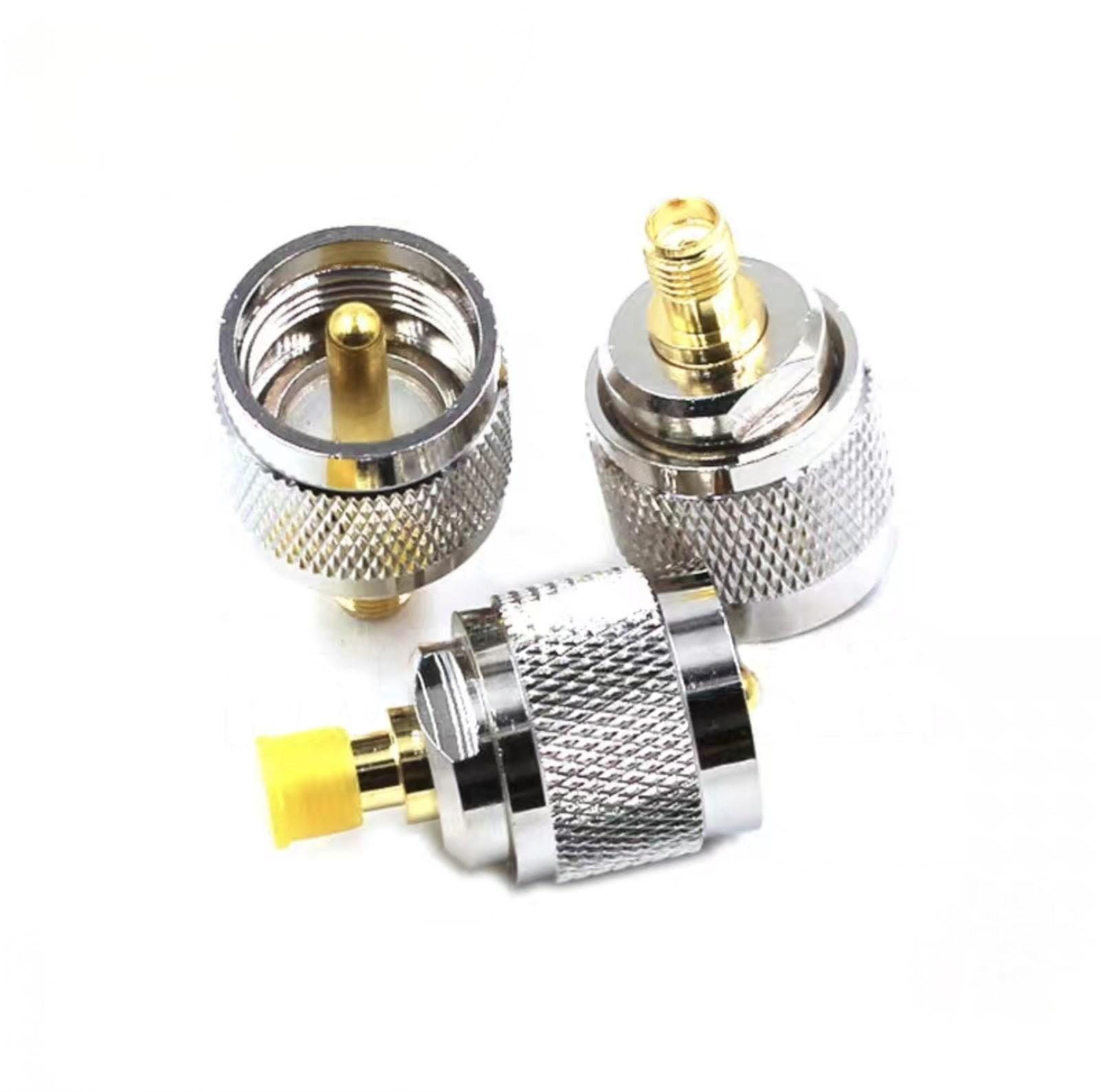 RF Connector PL259 UHF Male to SMA Female