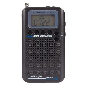 Compact portable aircraft band radio