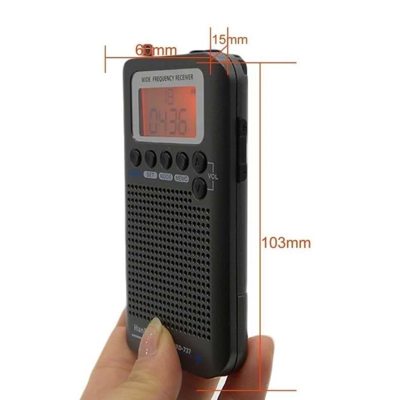 Portable Aircraft Band Radio Receiver VHF/FM/AM/SW/CB/AIR - Image 2