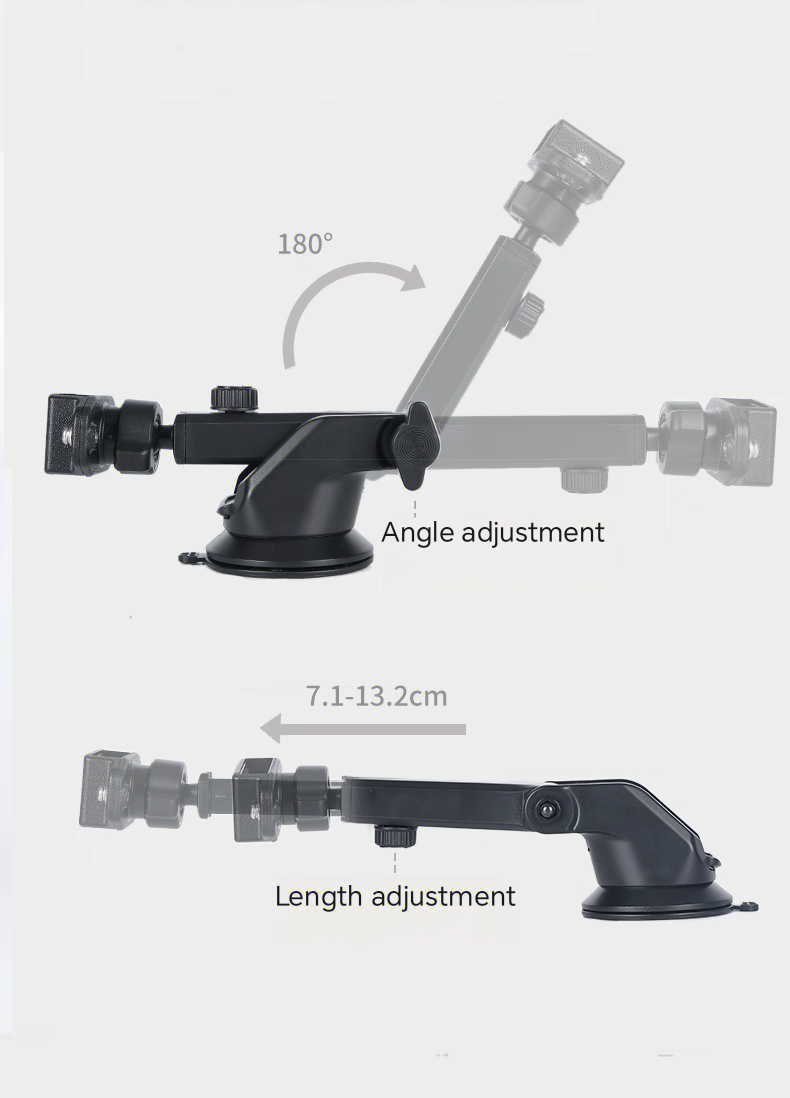 Windscreen Suction Mount Bracket Adjustable for Handheld radios