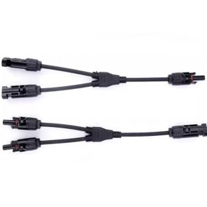 Y Connector Splitter Connector 2 in 1 MC4 Male Female Plug