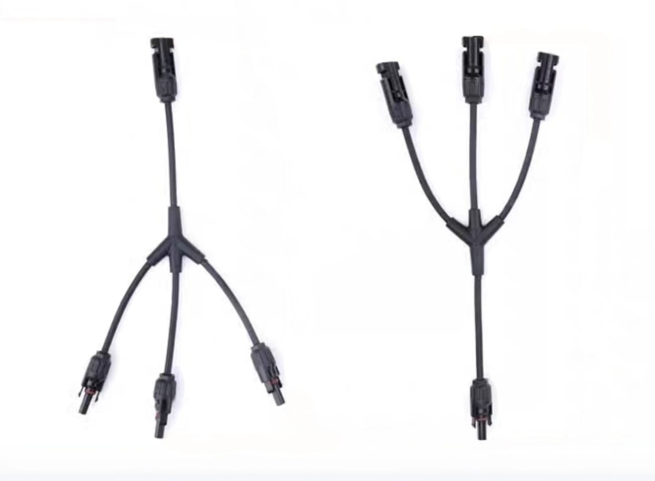 Y Connector Splitter Connector 3 in 1 MC4 Male Female Plug